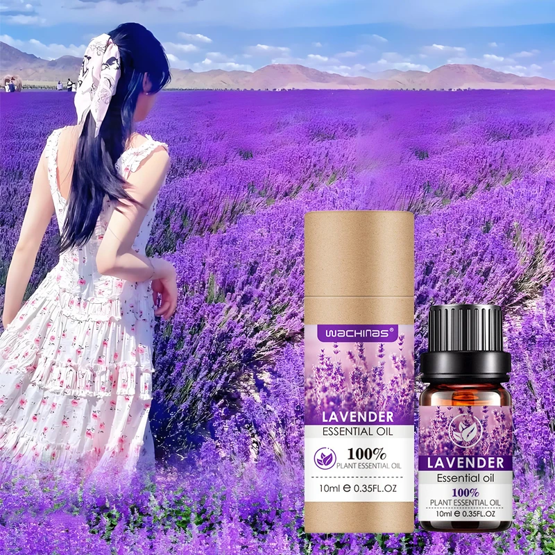 huile de lavande - 10ml huile de lavande biologique 100% pure huile de massage nourrissante pour le visage et le corps pour aider à dormir